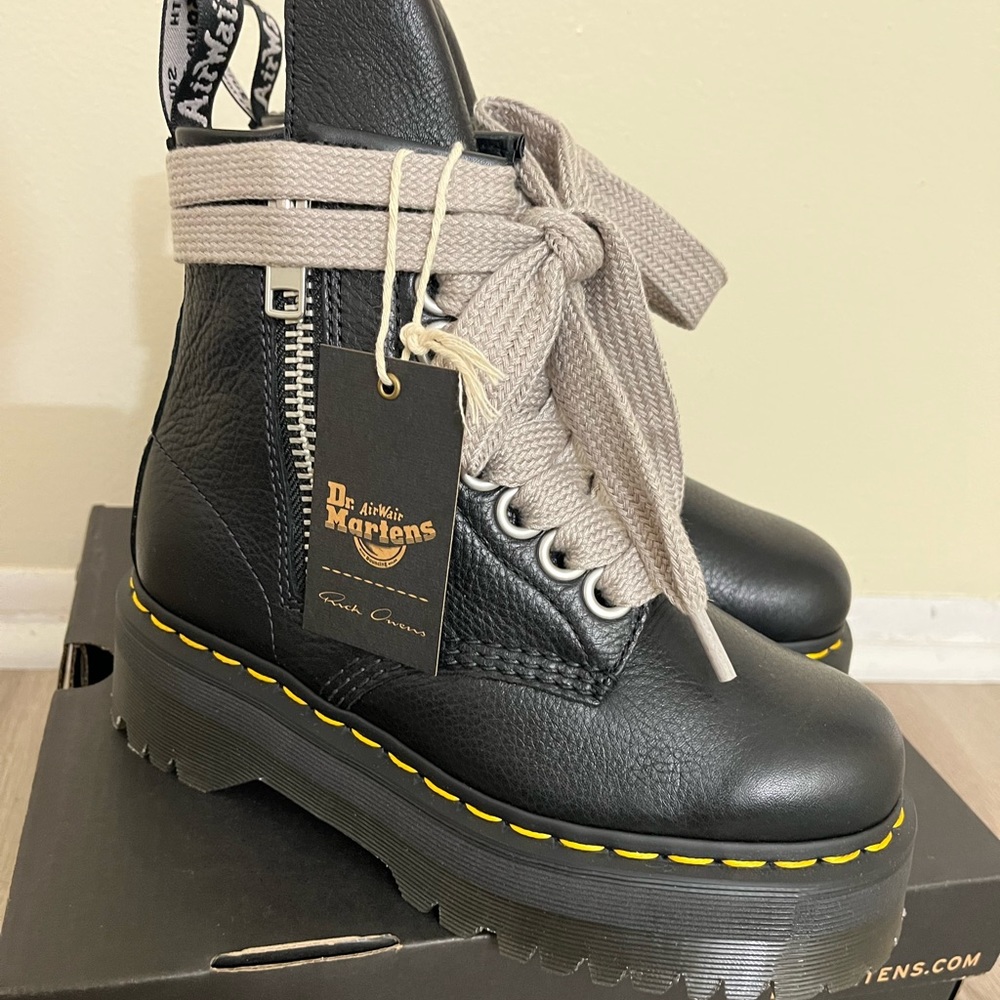 Rick Owens x Dr. Martens 1460 platform boots W6/M5